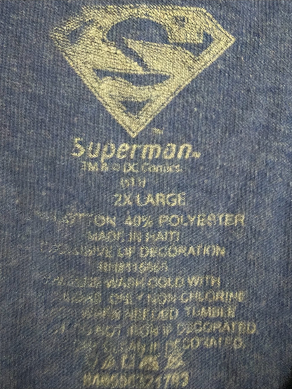 DC Comics Originals Faded Superman Tee Size 2XL - Picture 6 of 6
